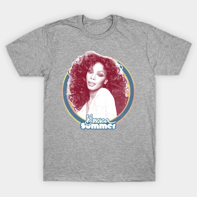 Donna Summer \\\\\ Retro Style Fan Art Design T-Shirt by DankFutura